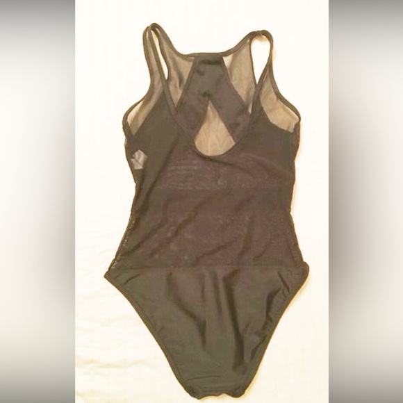 NWOT Black Mesh Swimsuit - Picture 4 of 6
